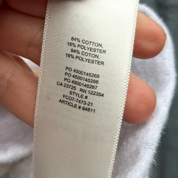 Wilfred Free Grey Terry Fleece Skirt, size M - Picture 8 of 8